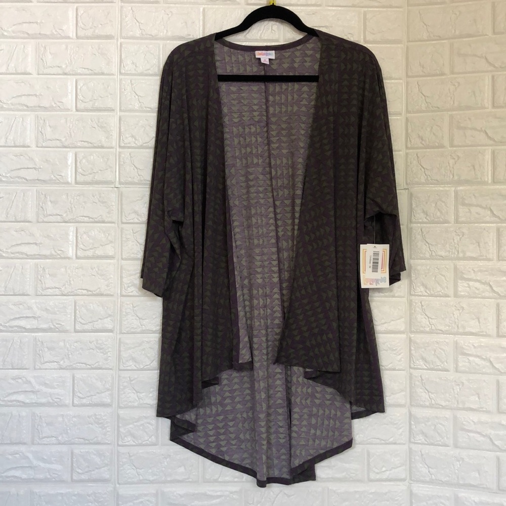 LulaRoe geometric Lindsay kimono